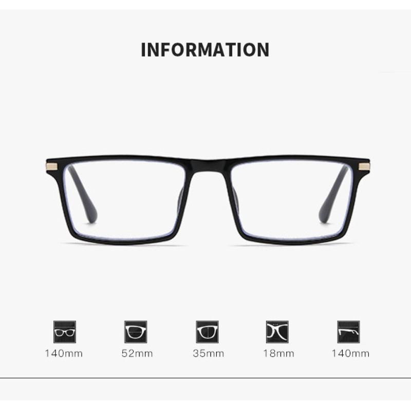Square Multifocal Photochromic Presbyopia Eyewear for Men Women Progressive High-definition Reading Anti Blue Light Eyewear