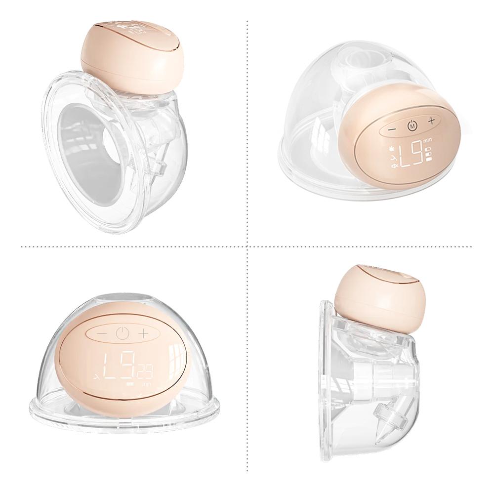 BEBEBAO 240mL Wearable Electric Breast Pump Hands Free Milk Pump with LED Display 3 Modes of Suction 2 Food-grade Material