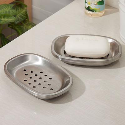 Various Styles Stainless Steel Soap Box Stainless Steel Drainable Soap Rack  Wash Basin