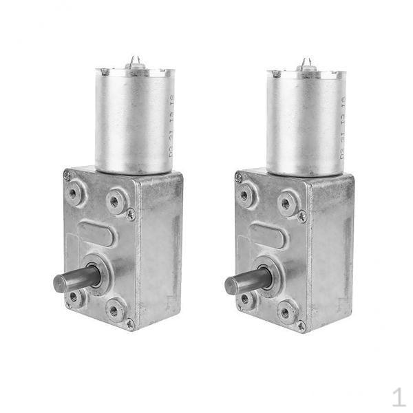 

2 Piece 12V Worm 30RPM DC Shaft Reduction Motor Micro