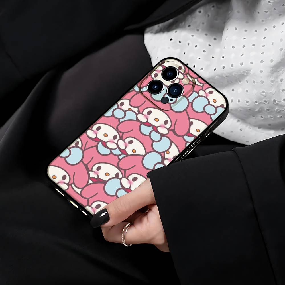 Cute Cartoon M-Melody Phone Case For IPhone 17 15 Pro Max 14 Pro 12 11 13 Mini X XR XS 16 Plus SE Back Cover