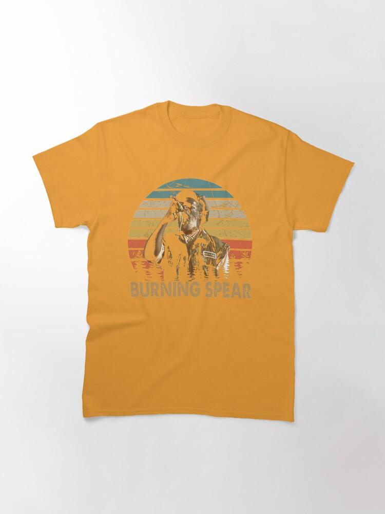 Burning Spear Vintage Burning Arts Spear Musicista Maglietta Classica