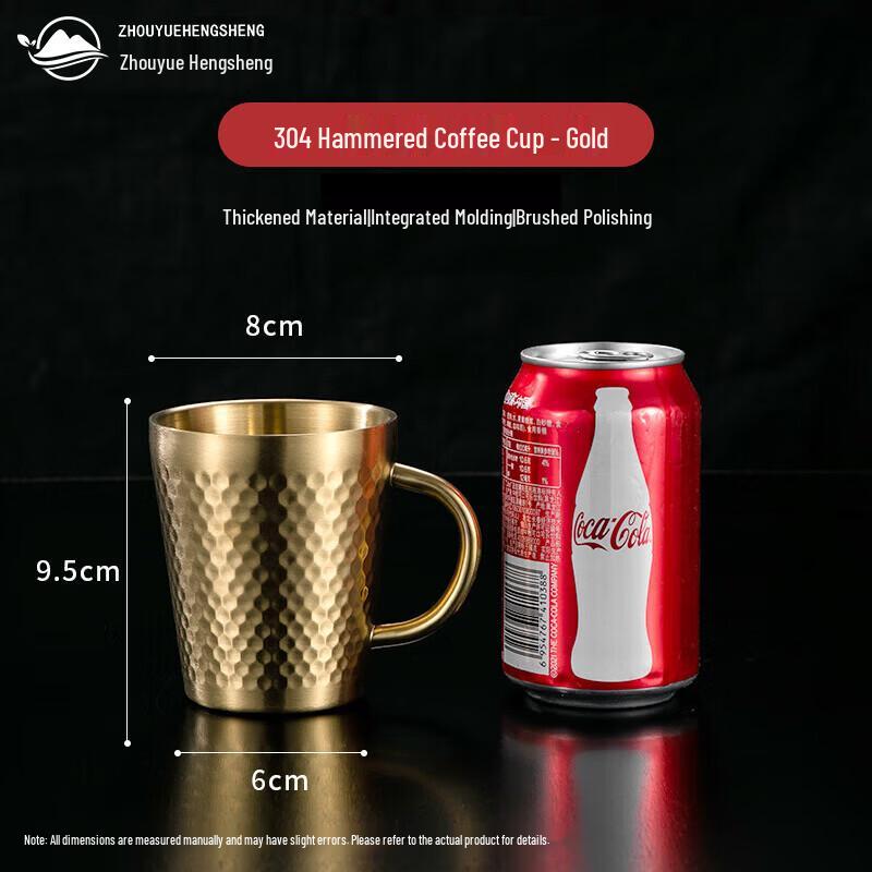 

ZHOUYUEHENGSHENG 300ml Double Wall 304 Stainless Steel Insulated Mug