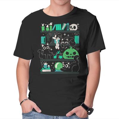 Unisex Crew Neck T-Shirt Magic Shelf Graphic Short Sleeve Casual Tee