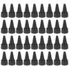 PATIKIL 20/410 Twist Bottle Caps, 36-Piece Plastic Ribbed Edge Squeeze Bottle Replacement Caps with Foam Gaskets for Paint Lids and Glue Dispenser Bot