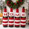 Vibrant And Decorative Knitted Letter Wine Bottle Holder For Christmas Parties And Gifts