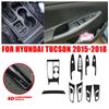 14x Carbon Fiber Vinyl Film Interior Center Console Sticker For Hyundai Tucson