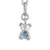 Japan Design Teddy Bear Box Tanzanite Teddy Bear Necklace Adjuster Sterling Silver 925 (Slide Venetian) Shinjuku Gin No Kura