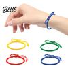 Adjustable Wristband Unisex Hand Rope Handmade Braided Solid Color Thick