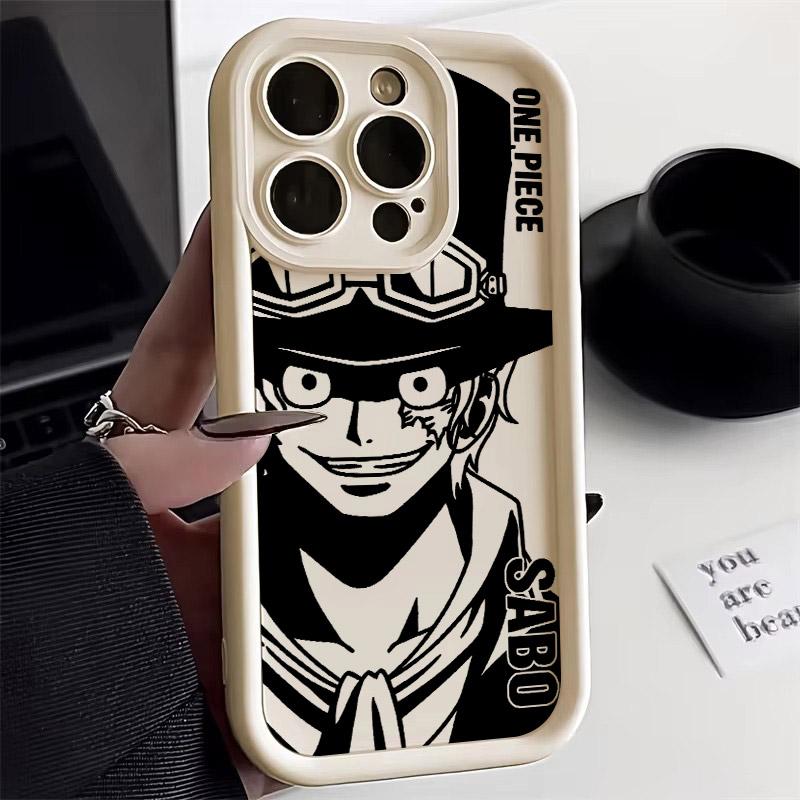 Luffy Ace Sabo Manga Ones P-PIECE Soft Case For iPhone 17 11 15 16 13 Pro Max 14 Plus 12 16 Pro 16E 17AIR Shockproof Phone Cover