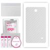 apgo Protective Skin Sticker for the Back Compatible with Samsung Galaxy Tab 4 7.0 SM-T230, Wrap Film, Foil, Vinyl - Pattern Transparent Carbon