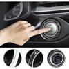1pc Rhinestone Decor Glass Car One-button Start Decoration Ring