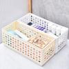 Storage Box Foldable Stackable Organizer with Ventilated Hollow Design Space Saving Storage Bin for Household Travel