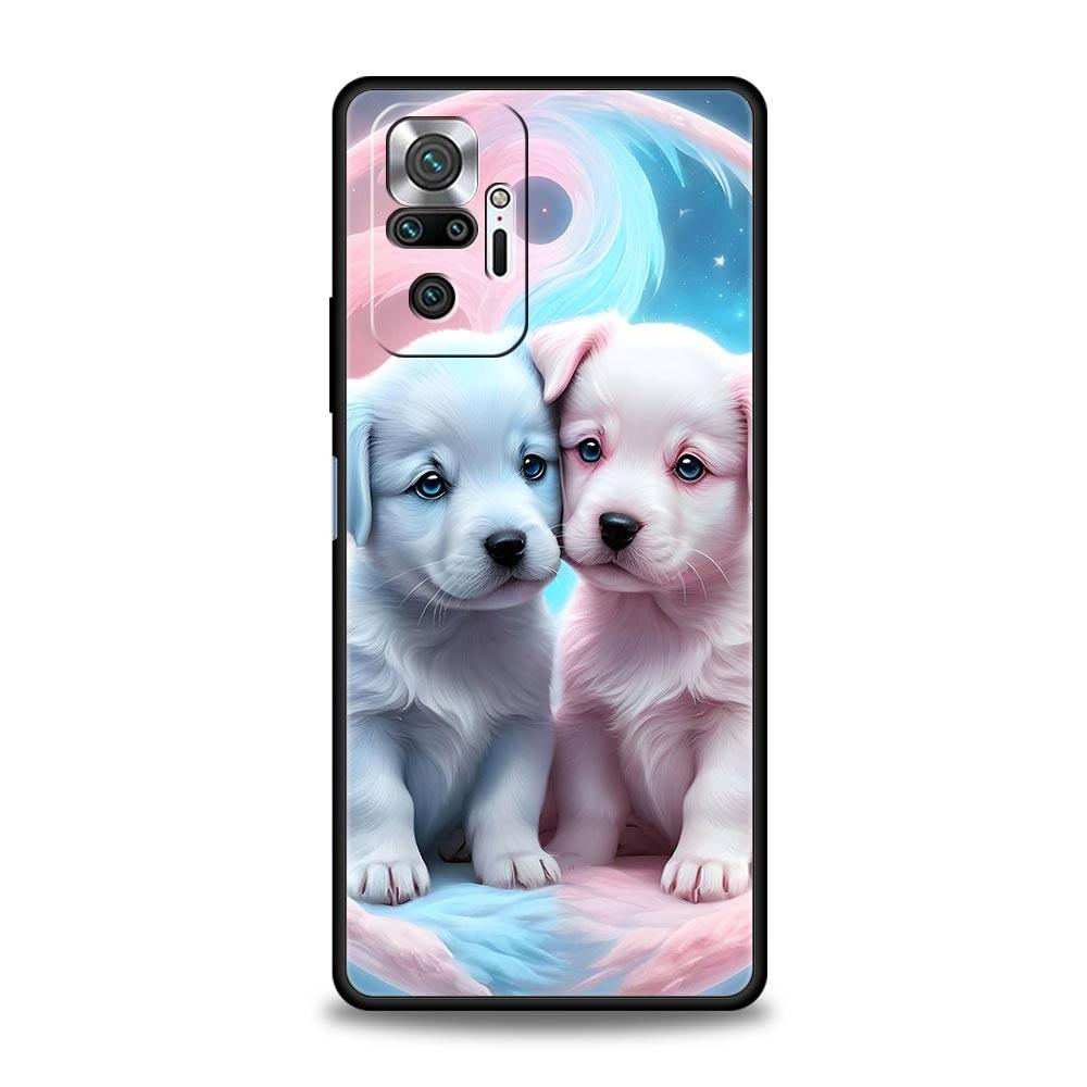 Cute Little Dog Phone Case Cover for Redmi 14C 10C Note 15 14 13 12 10 11 K40 Pro Plus 5G Soft TPU Shockproof Shell Fundas Capas