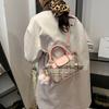 Red plaid New Year's bag women's 2025 new fashion portable messenger bag versatile casual small bag