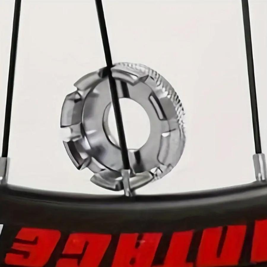 8 in 1 Bicycle Spoke Wrench Tool, Steel Spoke Nipple Key for Wheel Truing Fit for Road Bike MTB Mountain Bicycle Maintenance