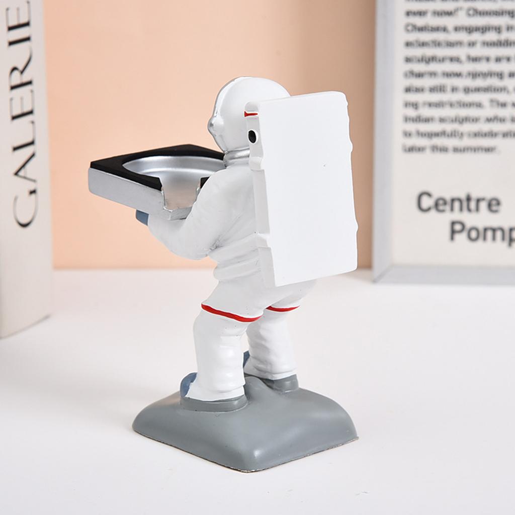 Creative Astronaut Support Bracket Cartoon Space Man Support Bracket Resin Artwork