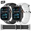 Ocean Silicone Sports Band for Apple Watch Ultra2 49mm Series 10 46mm Soft Loop Strap for Series 9 8 7 6 5 4 SE 45mm 44mm Correa