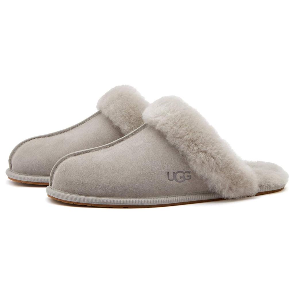 UGG Minimalist Leather Open-Toe Slippers Women slippers Gray 1106872-CPF