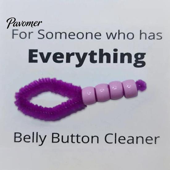Navel Cleaning Tool Belly Button Brush, Soft Bristle Cleaner with Anti Slip Mini Grooming Beaded Handle, Portable Body Care for Travel, Cute