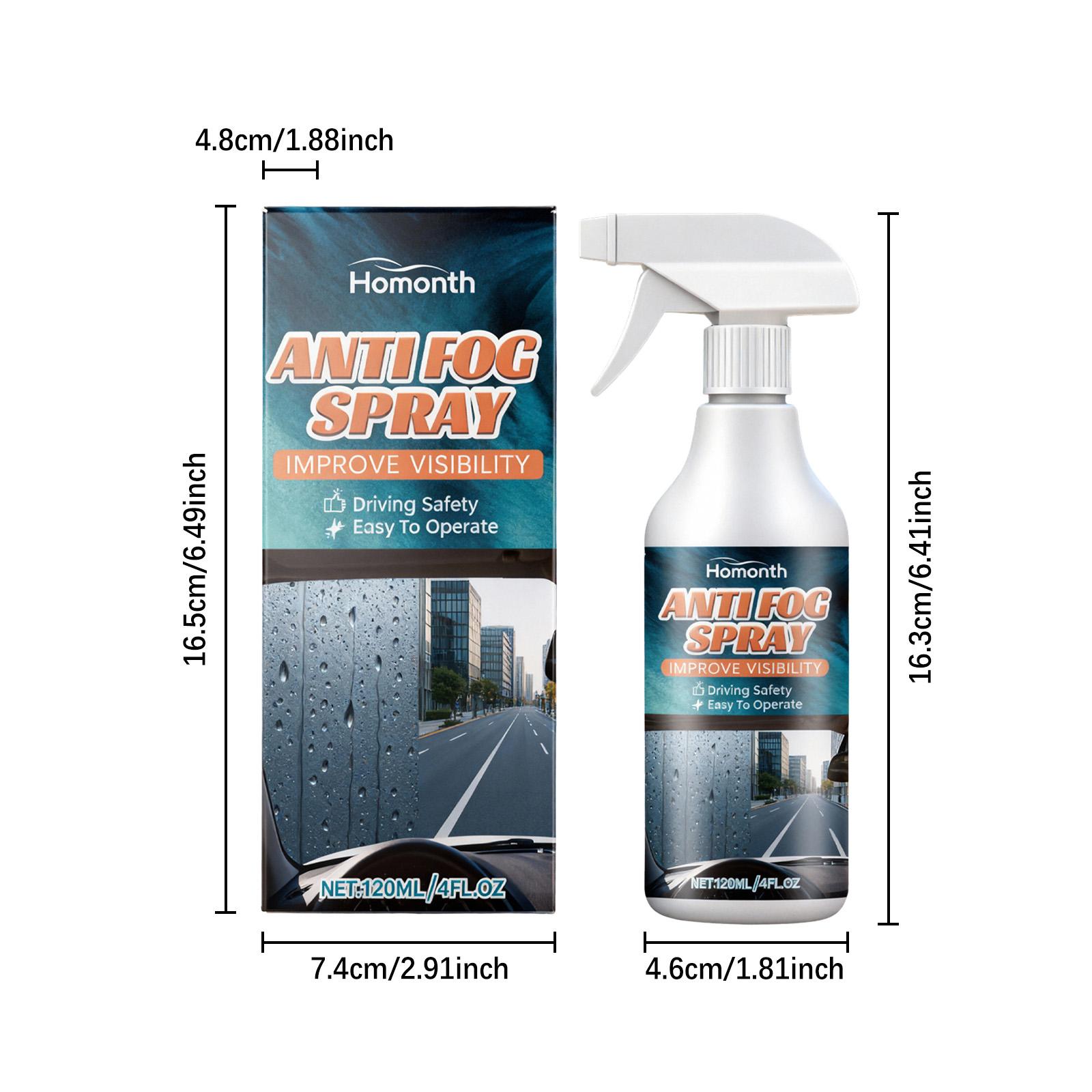 Car Glass Anti-Rain Spray Car Windshield Anti-Fog Spray Effectively Removes Stains Oil Film Clear Vision Auto Windshield Clear