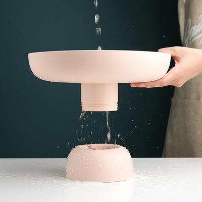 Obstschale, runder Abfluss, Obstkorb, moderner Behälter für Küchentheke, Tischdekoration