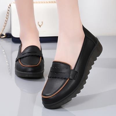 Damen Lederschuhe Mokassins Ballerinas Bequeme Damen Freizeit Laufschuhe Mode Rutschfest Damen Slipper Zapatos De Mujer