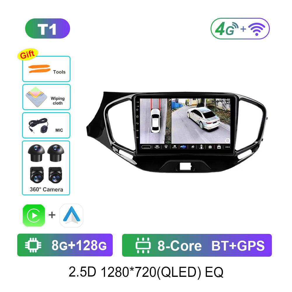 Bluetooth WiFi GPS Navigation Android 14 System for LADA Vesta Cross Sport 2015 - 2020 IPS Screen Car Radio Multimedia player 4G