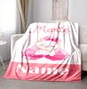 Custom Name Cat Love Flannel Blanket Throw Blanket Soft Warm Sofa Bed Decor Unique Gift