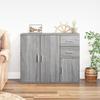 VidaXL Buffé Sonoma grå 91x29,5x75 cm Konstruert tre 823275