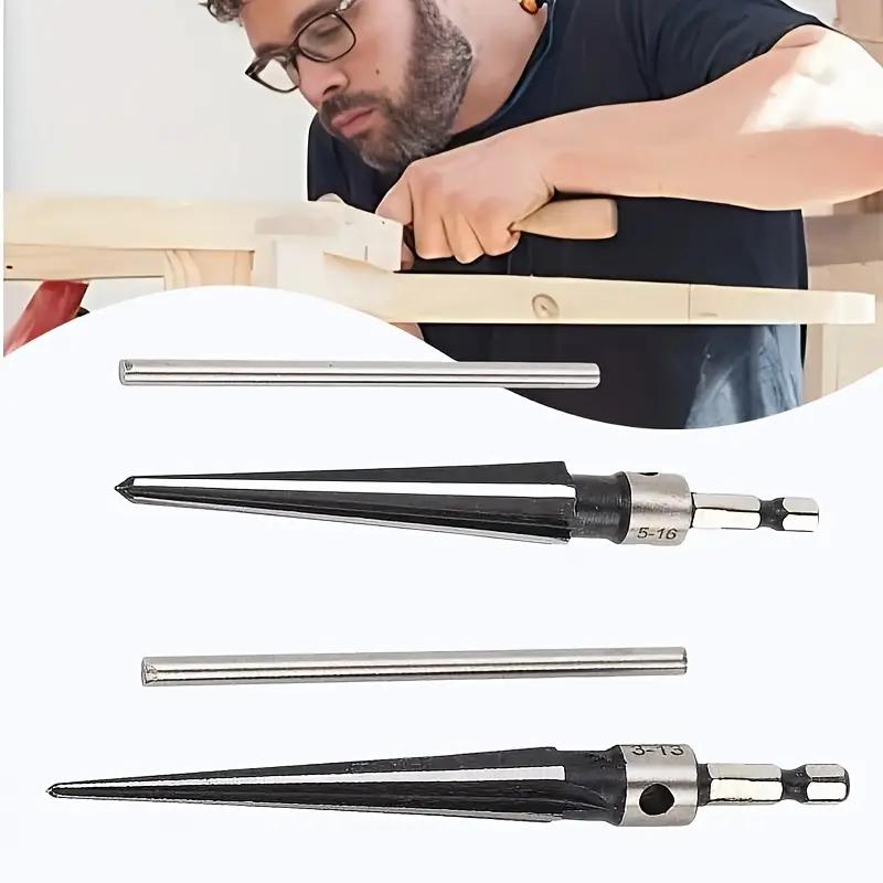 Round Shank 5-16mm Cone Reamer 3-13mm Woodworking Board Chamfer Opening and Expanding Hole Woodworking Tools