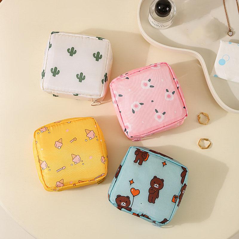 Women Girls Tampon Storage Bag Cosmetic Bag Organizer Bag Organizer Case Sanitary Pad Pouch Napkin Cosmetic Bags Tampon Holder