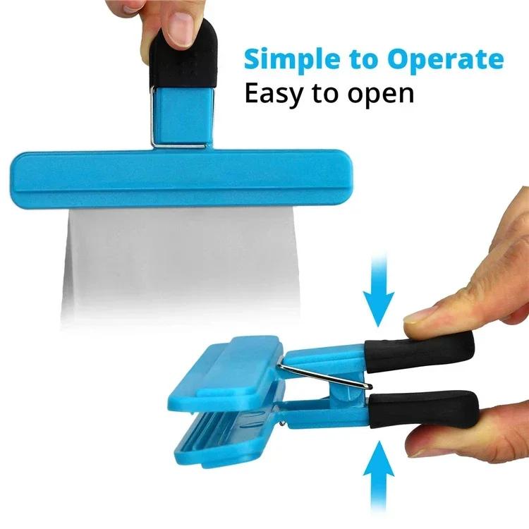 Tragbare Beutelclips, Küchenaufbewahrung, Lebensmittel-Snack-Versiegelung, Beutelclips, Versiegelungsklemme, Kunststoffwerkzeug, Küchenorganisationszubehör