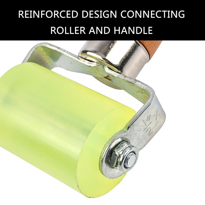 Professionele 48mm Rubberen Roller voor Kantenaanlijmen en Houtbewerking Lassen, Hittebestendig Siliconen Naad Behang Gereedschap