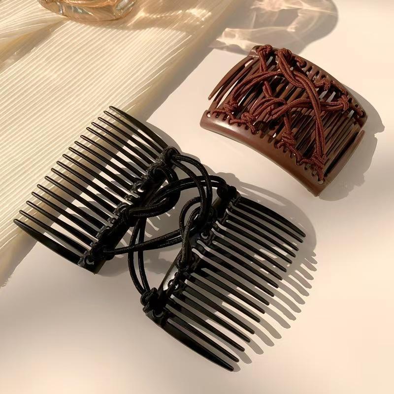 Creative Magic Disc Hair Clip Vintage Elastic Rope Hair Comb Premium Material Headwear for Women Birthday Gift Hair Styling