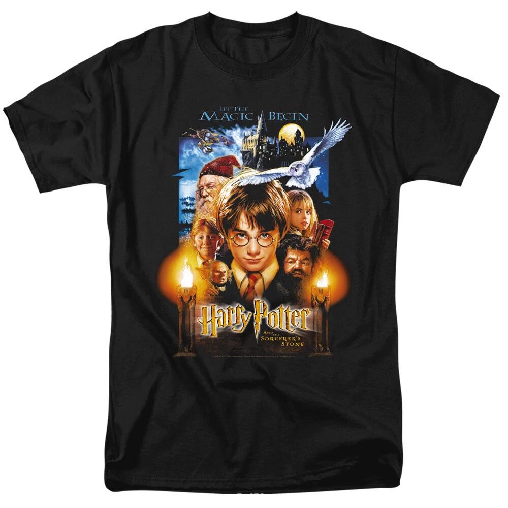 

Harry Potter Sorcerer s Stone Movie Poster T-Shirt Officially Licensed Men s Tee 2XL