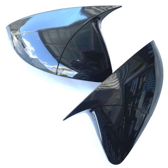 For Skoda Oktavia Mk3 2013 - 2020 Batman Bat Mirror Cover Glossy Black Mirror Cover Right Left 2 Piece Auto Mirror Accessory