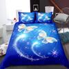 3D Colorful Butterfly Bedding Set with High-definition Printed Quilt and Pillowcase 2/3pcs AU180 * 210 Full Size Soft Washable Home Textile