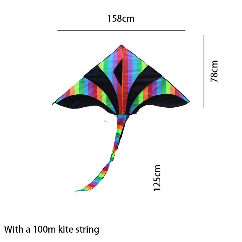 Modern Minimalist Style Colorful Triangular Kite For Children And Adults