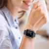 2in1 Case + Tempered Glass for Apple Watch 7/8/9 45mm - Black / Silver