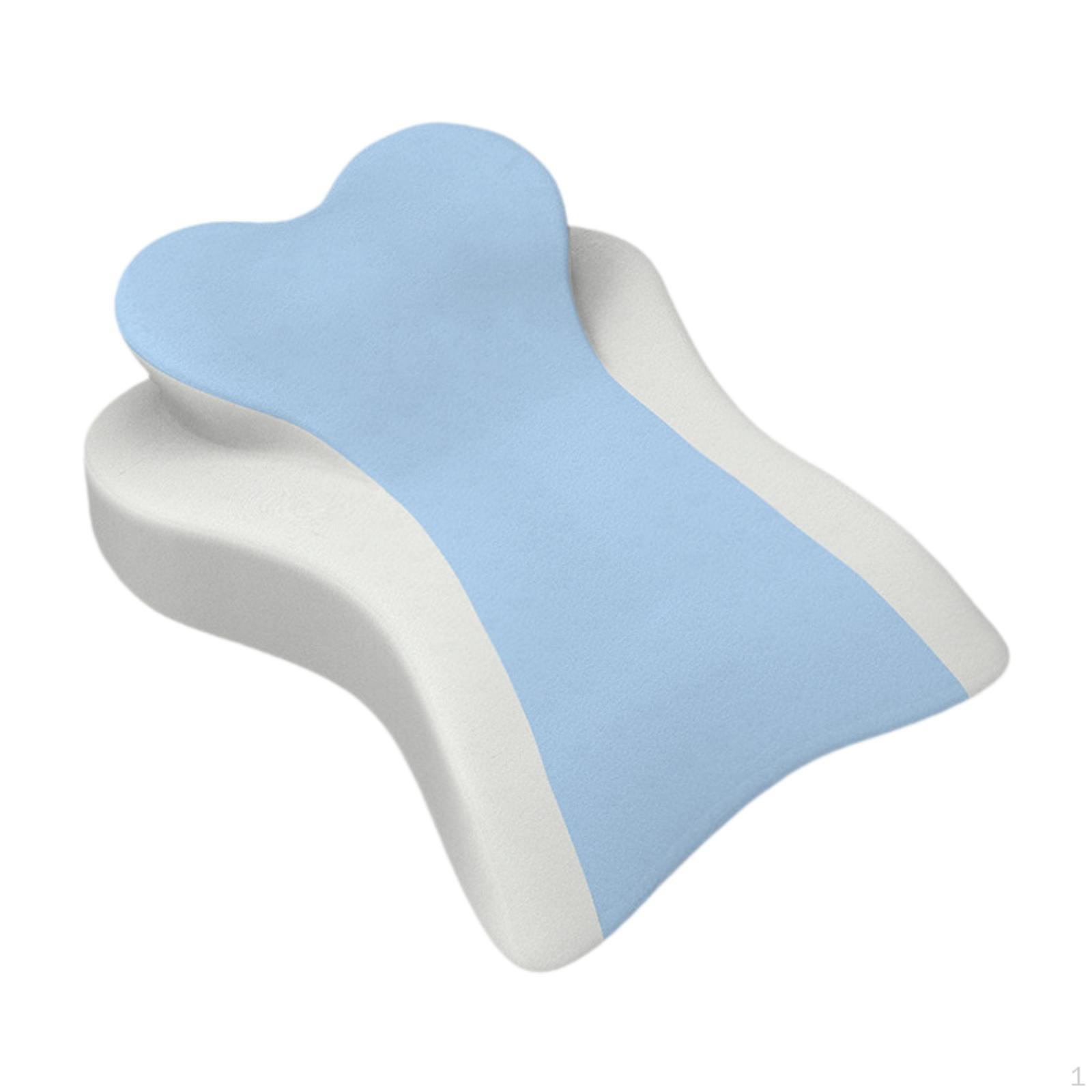 

Подушка с клиновидной формой спины, поддержка ног, многофункциональная эргономичная пена с эффектом памяти, лицом вниз для чтения Blue White