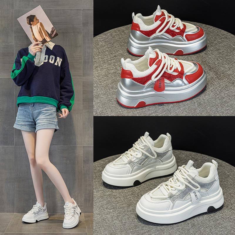 9981 leather high-top shoes children's new versatile spring and autumn platform sports and leisure shoes