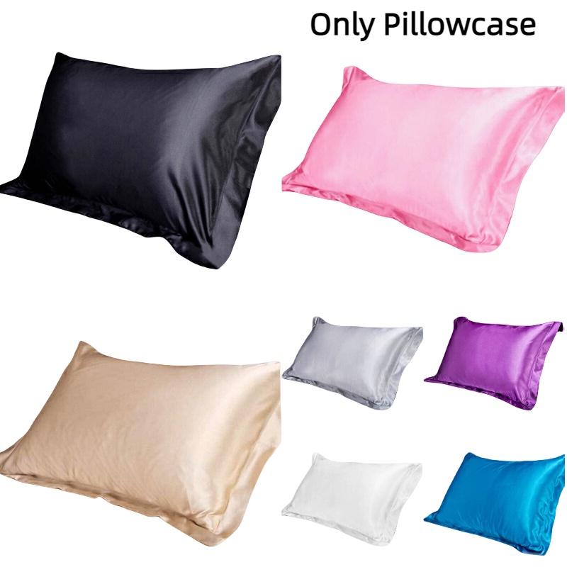 Luxurious Single Pillowcase For Summer Soft And Smooth Silk-like Polyester Fiber Fabric