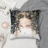 Singer R-Rosalia Lux Pillow Case Square Double-Sided Printing Short Plush Sofa Cushion Cover Bedroom Bedside Pillow