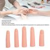 5 Stück Silikon Fingermodell Hohe Simulation Biegbares Gelenk Eingebetteter Nailart Übungsfinger für Nagelstudio