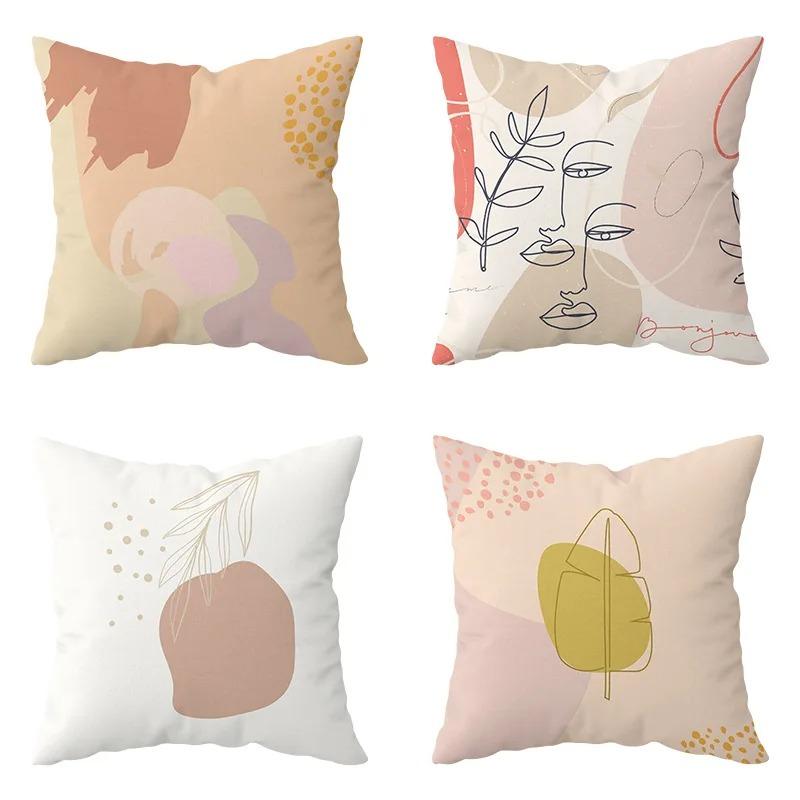 Creative Abstract Art Pillowcase Car Ornaments Office Living Room Sofa Home Pillowcase