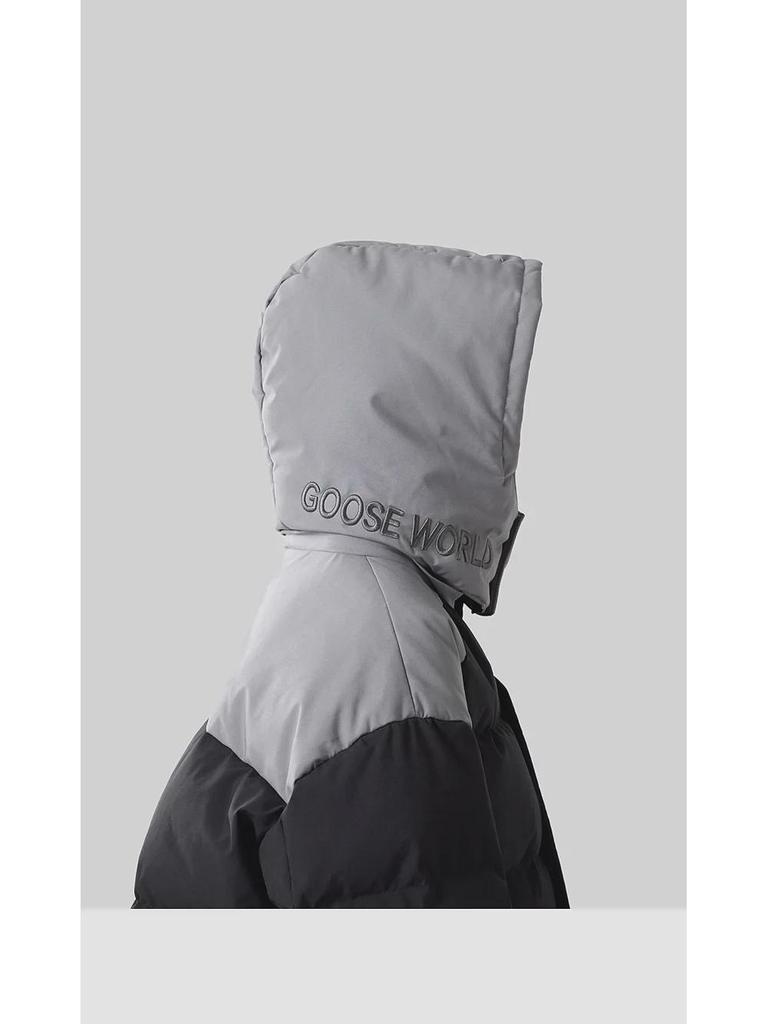 2024 Barns Tre-Proof Kontrastfärgad Dunjacka med 90% Vitt Ankdun