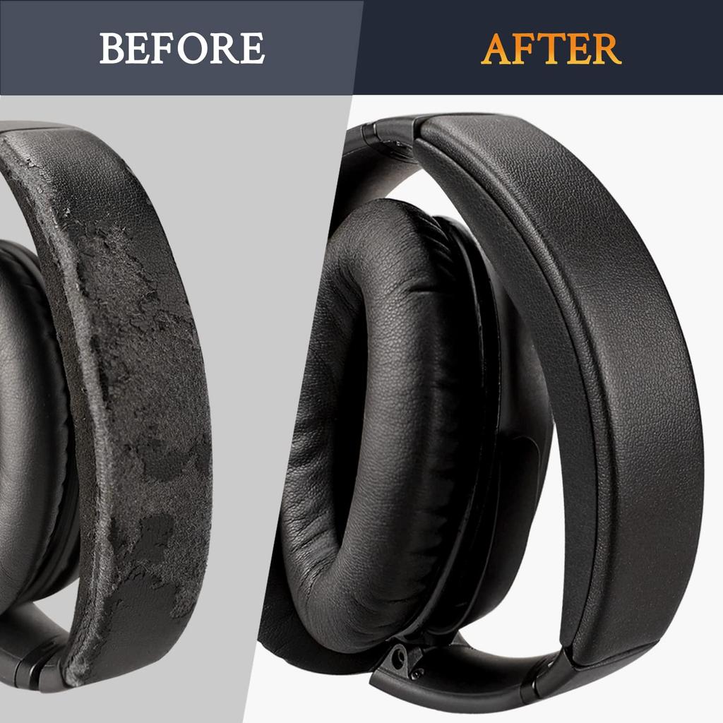 SOULWIT Ear Pads + Headband + Ear Pad Covers Headset Replacement Kit for Bose QuietComfort 45 (QC45)/QuietComfort SE (QC SE)/New Quiet Comfort Headpho