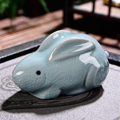 Cerâmica Chá Animal de Estimação Coleção Estatueta Mini Cerimônia Simulada Miniaturas de Argila para Carro