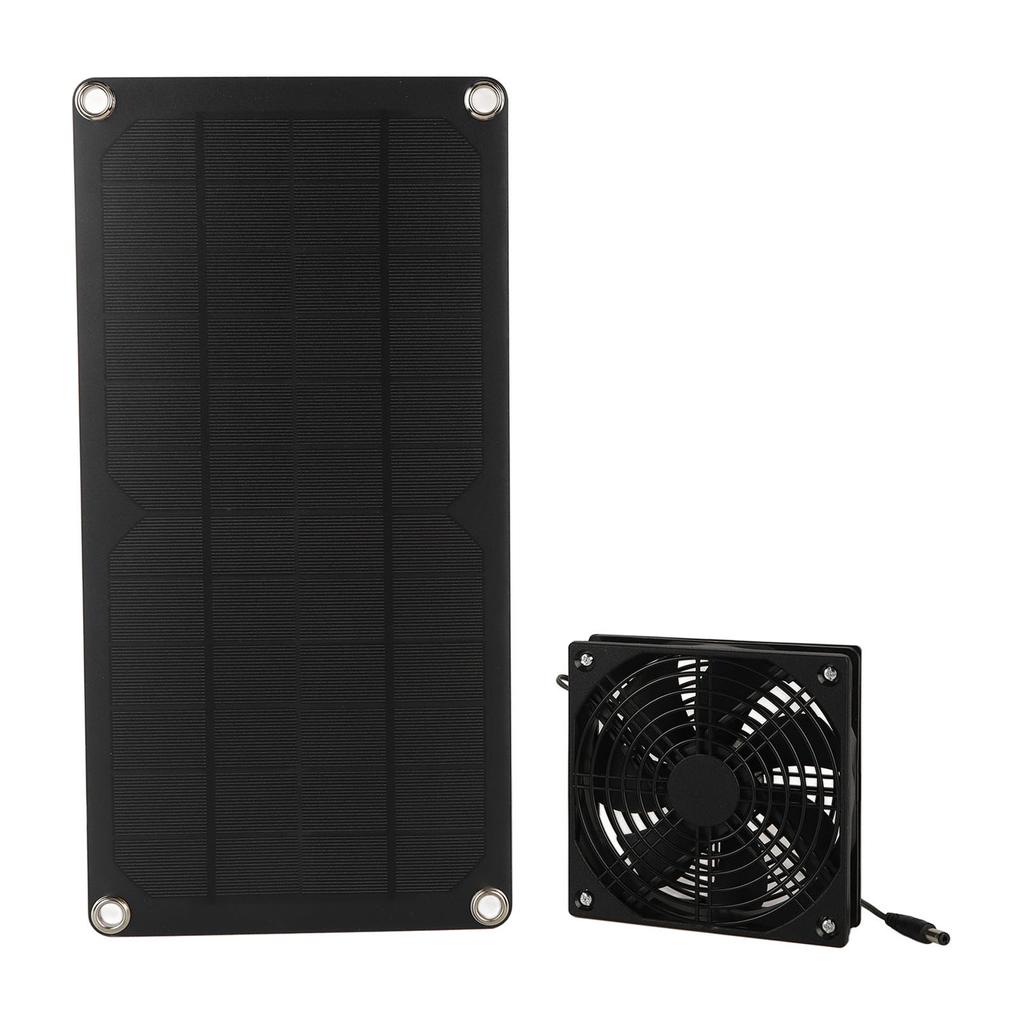 Solar Panel Fan Kit 20W Powered Mini Portable for Greenhouse Chicken Coop Pet House Window Exhaust